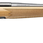 Browning 036080224 X-Bolt 2 Medallion 270 Win 4+1 22" Blue Polished Threaded Barrel & Drilled & Tapped Carbon Steel Receiver, Fixed Gloss AAAA Maple Wood Stock, Radial Muzzle Brake 2 176558