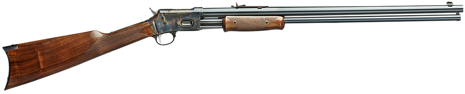 Davide Pedersoli 010V935045 Silver Spur 45 Colt (Long Colt) 3+1 24" Blued Barrel, Color Case Hardened Receiver, Walnut Fixed Stock