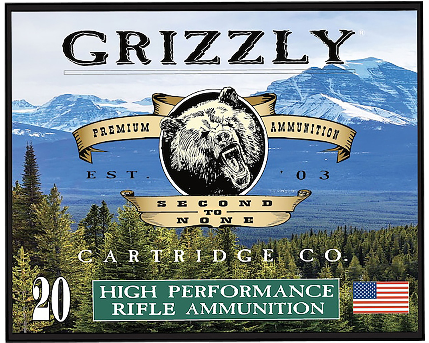 Grizzly Ammo GC357M20 357Mag 210gr Full Metal Jacket Flat Point 20 Per Box/10 Case 3 Grizzly Ammo GC357M20 357Mag 210gr Full Metal Jacket Flat Point 20 Per Box/10 Case