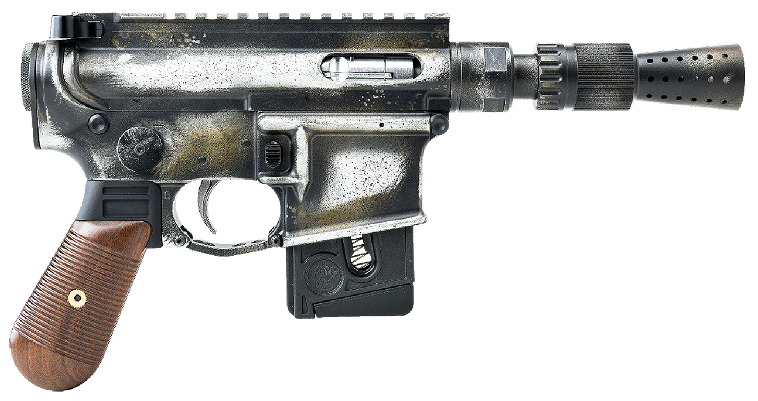 Battle Arms Development BAD-SOLO-BLASTER Solo Blaster 22 LR 10+1 5.38" Silver Optic Ready Slide, 3-Tone Battle Worn Frame, Wood Grip, Custom Muzzle Device 3 Battle Arms Development BAD-SOLO-BLASTER Solo Blaster 22 LR 10+1 5.38" Silver Optic Ready Slide, 3-Tone Battle Worn Frame, Wood Grip, Custom Muzzle Device