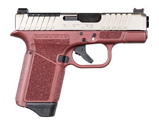 Gforce Arms GF932512CN Rapture Sub-Compact Frame 9mm Luger 12+1 3.25" Black Steel Barrel, Nickel Steel Optic Cut/Serrated Slide, Red Cerakote Polymer Frame, Shield RMSc/RMR Footprint 3 Gforce Arms GF932512CN Rapture Sub-Compact Frame 9mm Luger 12+1 3.25" Black Steel Barrel, Nickel Steel Optic Cut/Serrated Slide, Red Cerakote Polymer Frame, Shield RMSc/RMR Footprint