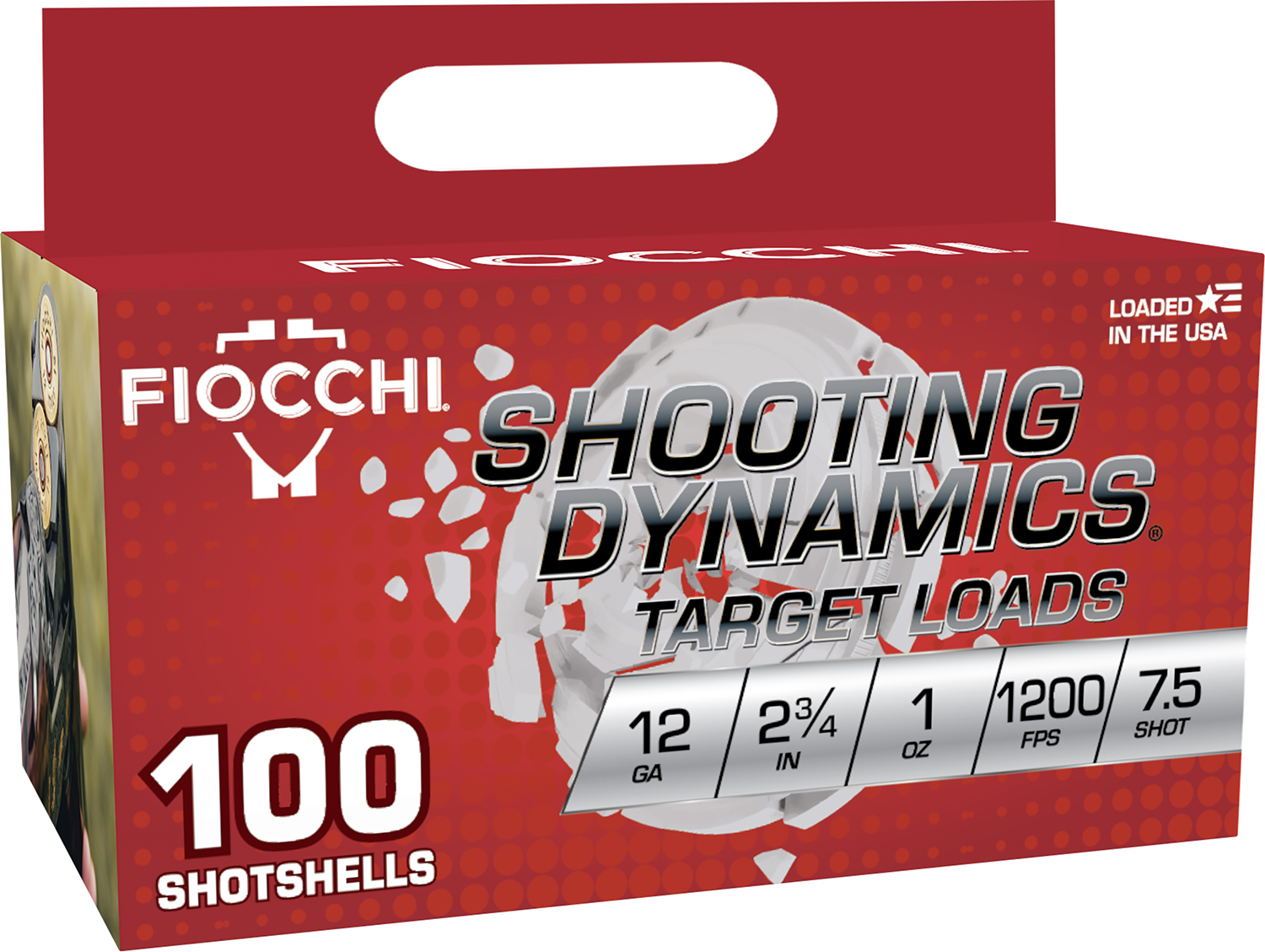 Fiocchi 12SDB17 Shooting Dynamics 12Gauge 2.75" 1oz 7.5Shot 100 Per Box/2 Case 3 Fiocchi 12SDB17 Shooting Dynamics 12Gauge 2.75" 1oz 7.5Shot 100 Per Box/2 Case