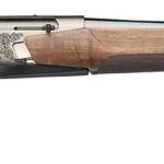 Browning 039009224 BAR MK4 Medallion 270 Win 4+1 22" Polished Blued Fluted Barrel, Satin Nickel Engraved Aluminum Alloy Drilled & Tapped Receiver, Grade III Turkish Walnut Adj Shim Stock 1 186591