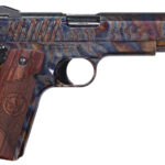 Iver Johnson Arms EAGLECC Eagle Gen2 CC Government 45 ACP 8+1 5" Polished Black PVD Crowned Barrel, Color Case Hardened Steel Serrated Slide & Steel Frame w/Beavertail, Dymondwood Engraved w/Logo Grip 1 188475