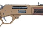 Henry H010XCW4570 Explorer Carbine 45-70 Gov 4+1 16.50" Burnt Bronze Cerakote Threaded Barrel, Burnt Bronze Cerakote Steel Drilled & Tapped Receiver, American Walnut Fixed w/Pistol Grip Stock 2 189296