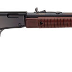 Henry H003TM Pump 22 WMR Caliber with 12+1 Capacity, 20.50" Octagon Barrel, Black Metal Finish & American Walnut Stock Right Hand (Full Size) 1 18988