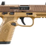 FN 66102318 502 MRD 22 LR 10+1 4" Black Target Crown Barrel, Flat Dark Earth Optic Ready/Serrated Slide, Flat Dark Earth Polymer Frame w/Picatinny Rail, Textured Grip, Ambidextrous 2 190697