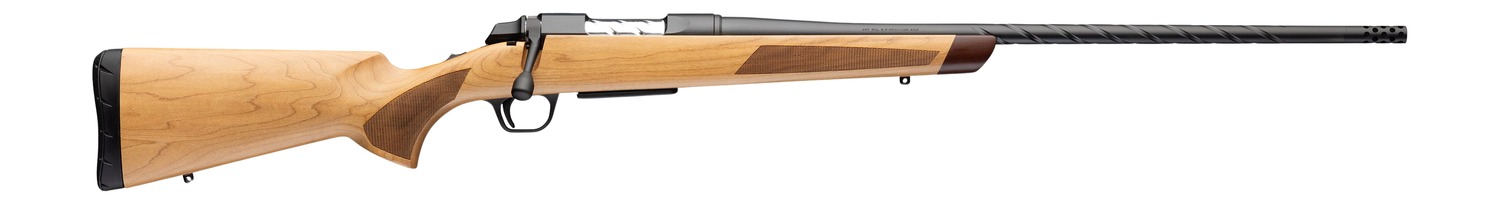 Browning 035849218 AB3 Pro Hunter Deluxe Full Size 308 Win 5+1 22" Matte Blued Spiral Fluted Threaded Barrel, Matte Blued Steel Drilled & Tapped Receiver, Maple Fixed Stock