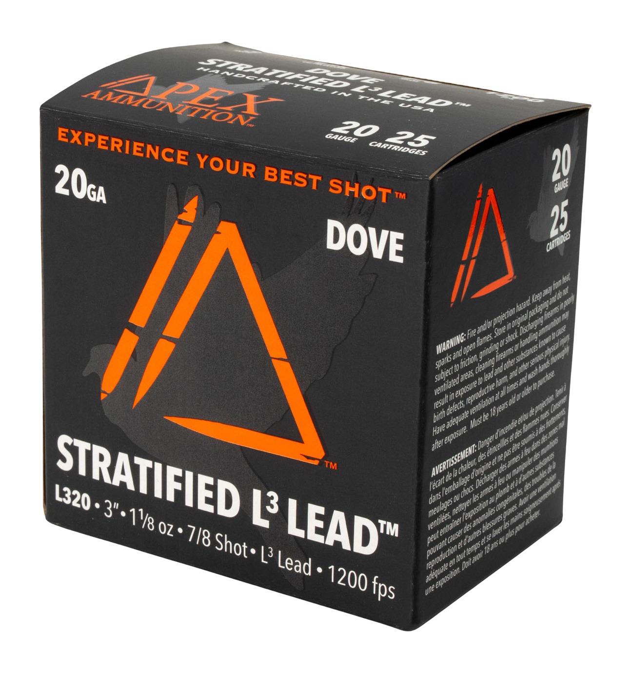 APEX AMMO ED203-78   20G 3    1-1/8 7/8      25/10