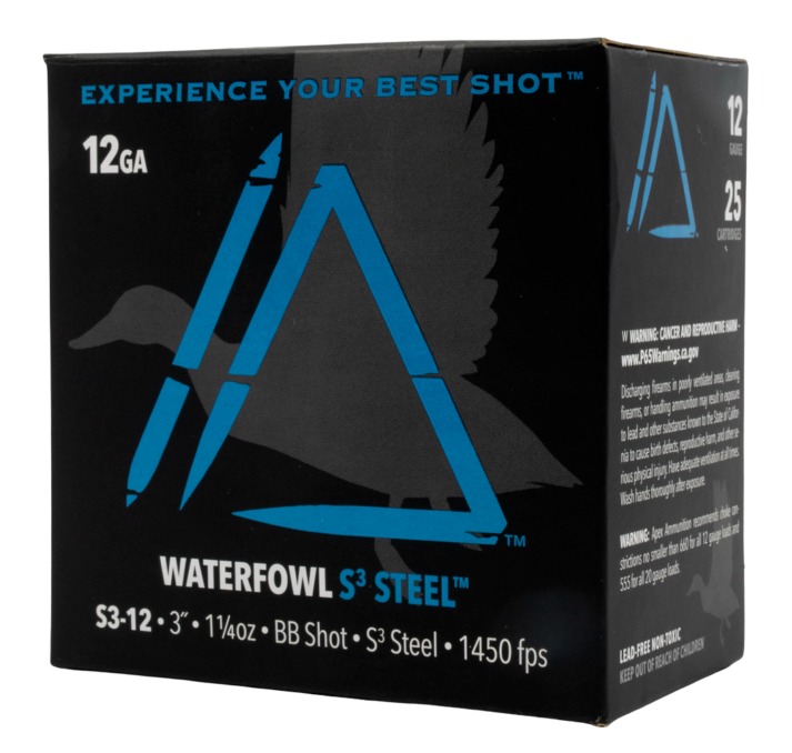 APEX AMMO S312-BB 12G 3 1-1/4 BB 25/10 3 APEX AMMO S312-BB 12G 3 1-1/4 BB 25/10