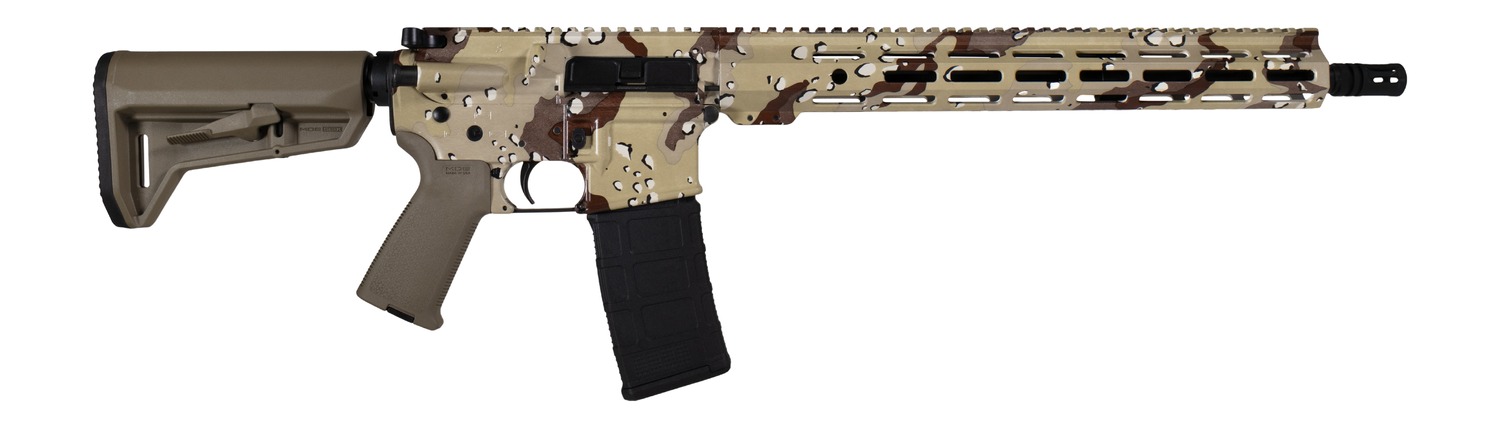 Shark Coast Tactical 300-225-1000-20 Chocolate Chip 5.56 NATO 30+1 16" Black Melonite Threaded Barrel, Hydro-Dipped Chocolate Chip Aluminum Receiver w/Picatinny Rail, M-LOK Handguard, Magpul Collapsib 3 Shark Coast Tactical 300-225-1000-20 Chocolate Chip 5.56 NATO 30+1 16" Black Melonite Threaded Barrel, Hydro-Dipped Chocolate Chip Aluminum Receiver w/Picatinny Rail, M-LOK Handguard, Magpul Collapsib