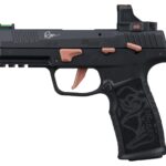 Sig Sauer 322CROSERS P322 Rose w/Optic 22 LR 20+1 4" Black Barrel, Black Anodized Serrated w/Optic Slide, Black Stainless Steel Frame w/Picatinny Rail, Rose Laser Engraved Black Polymer Grip, Sig ROME 1 194459