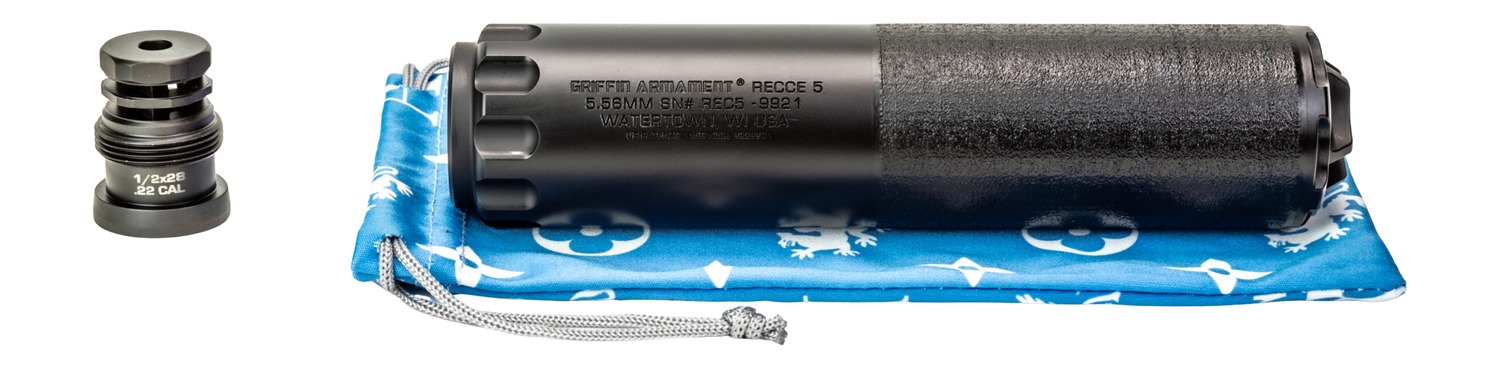 Griffin Armament GAREC5AM-W 5 RECCE 5.56mm 1.50" Black Stainless Steel 1/2"x28 3 Griffin Armament GAREC5AM-W 5 RECCE 5.56mm 1.50" Black Stainless Steel 1/2"x28