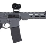 Shark Coast Tactical SCTARGCC Grey Night Bundle 5.56 NATO 10+1 16" Black Nitride Barrel, Gray Cerakote Aluminum Receiver w/Picatinny Rail, M-LOK Handguard, Black Polymer Stock & Grip, StreamLight ProT 1 198628