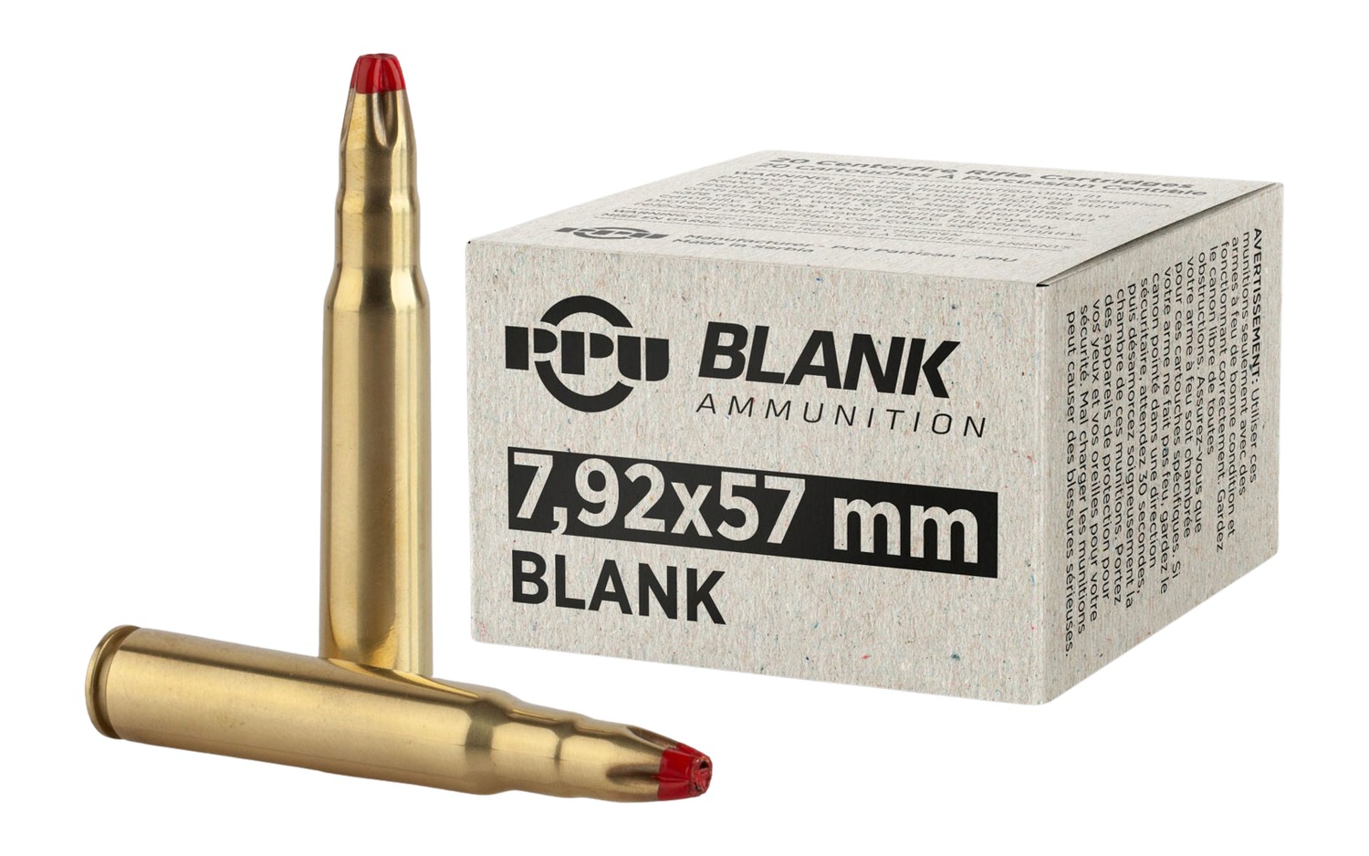 PPU PPB73 7.9X57 BLANK 20/25 3 PPU PPB73 7.9X57 BLANK 20/25