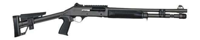 Panzer Arms PAM4TSDSFSS M4 Semi-Auto 3" 5+1 18.50" Tactical Barrel, Gray Tactical Gray Aluminum Receiver w/Picatinny Rail, Black Skeleton Synthetic Stock & Grip