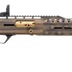 Panzer Arms PAEG240TSBBUSFC 240 12 Gauge Semi-Auto 3" 5+1 18.50" Black Ported Barrel, Black & Bronze US Flag Cerakote w/Gold Accents Aluminum Receiver w/Picatinny Rail, Black Skeleton Stock w/Pistol G 2 200780