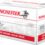 Winchester Ammo W223150 USA 223Rem 55gr Full Metal Jacket 150 Per Box/4 Case *Value Pack 1 46629