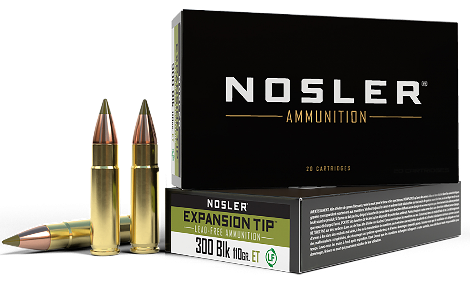 Nosler 40660 E-Tip 300Blackout 110gr E Tip Lead Free 20 Per Box/20 Case 3 Nosler 40660 E-Tip 300Blackout 110gr E Tip Lead Free 20 Per Box/20 Case