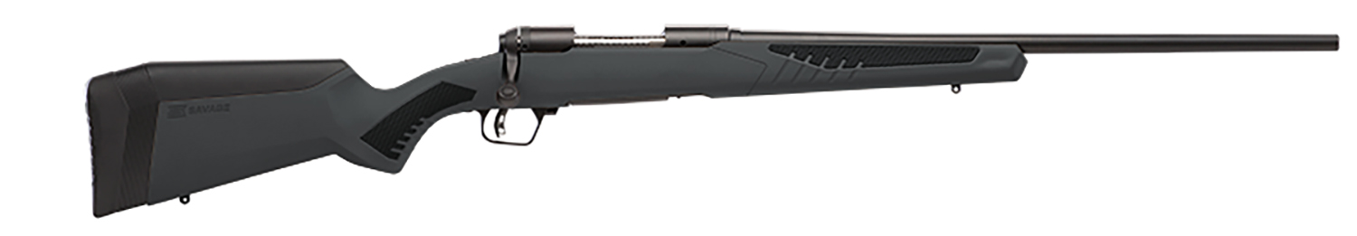 Savage Arms 57062 110 Hunter Full Size 204 Ruger 4+1 22" Matte Black Button-Rifled Barrel, Matte Black Drilled & Tapped Carbon Steel Receiver, Adj AccuStock Matte Gray Synthetic Stock, Right Hand