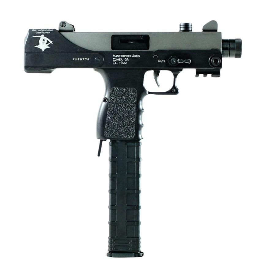 MasterPiece Arms 30TGR Defender Top Cocking 9mm Luger 5.50" 30+1 Black Cerakote 3 MasterPiece Arms 30TGR Defender Top Cocking 9mm Luger 5.50" 30+1 Black Cerakote