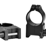 Warne 203LM Vertical Rings Maxima Matte Black 1" Extra High Quick Detach 0 MOA 1 54248
