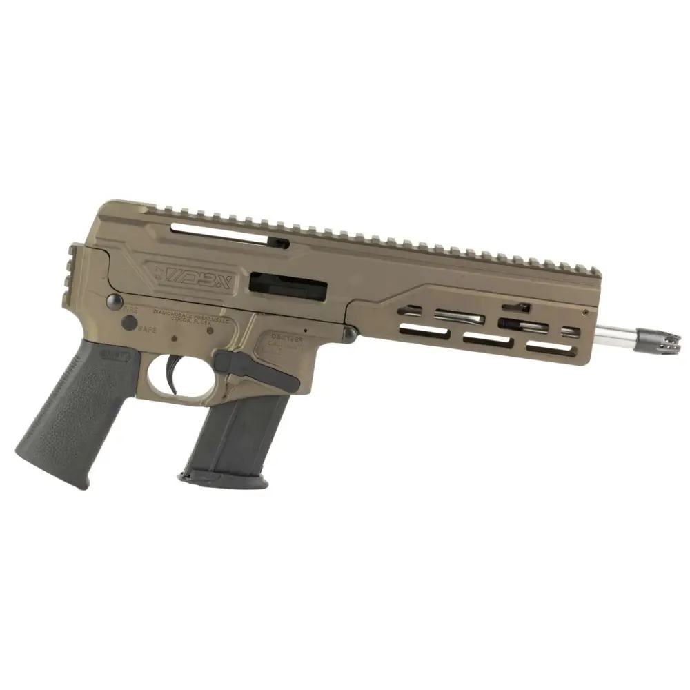 DIAMONDBK DBX57 8" W/MLOK RL NO BRC, MB PSTL