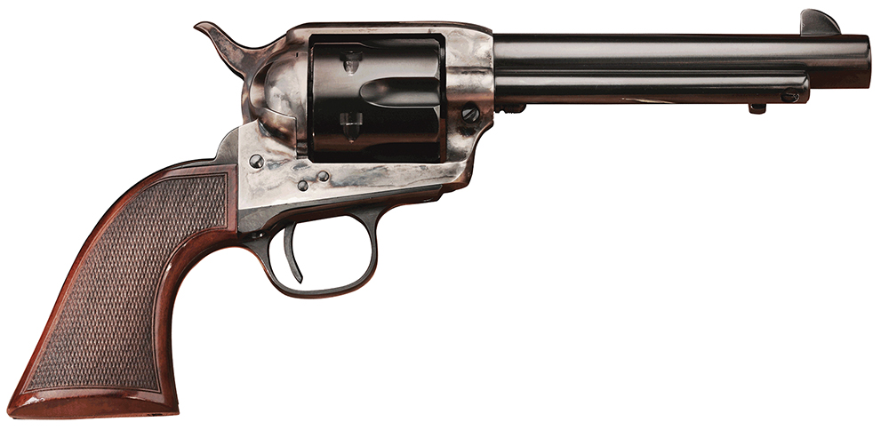 Taylors & Company 4109DE Smoke Wagon Deluxe 45 Colt (LC) 6rd 4.75" Blued Cylinder & Barrel Color Case Hardened Steel Frame Checkered Walnut Grip 3 Taylors & Company 4109DE Smoke Wagon Deluxe 45 Colt (LC) 6rd 4.75" Blued Cylinder & Barrel Color Case Hardened Steel Frame Checkered Walnut Grip