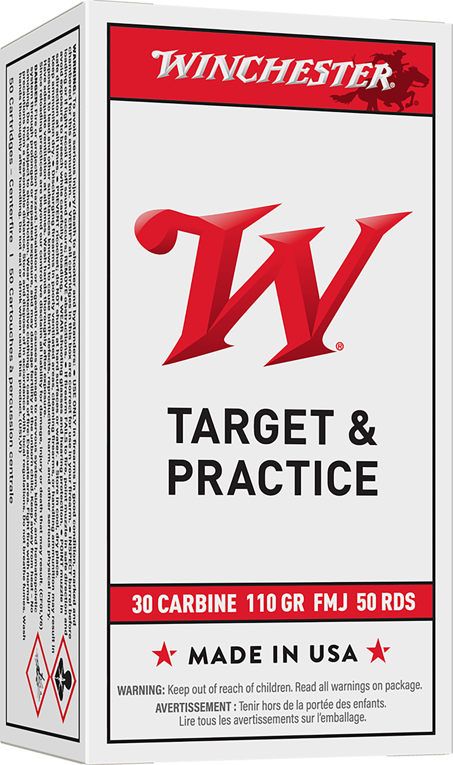 Winchester Ammo Q3132 USA 30Carbine 110gr Full Metal Jacket 50 Per Box/10 Case 3 Winchester Ammo Q3132 USA 30Carbine 110gr Full Metal Jacket 50 Per Box/10 Case