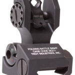 Troy Ind SSIGDOARFBT00 Rear Folding BatteleSight Dioptic Black Hardcoat Anodized for AR-15 2 77140
