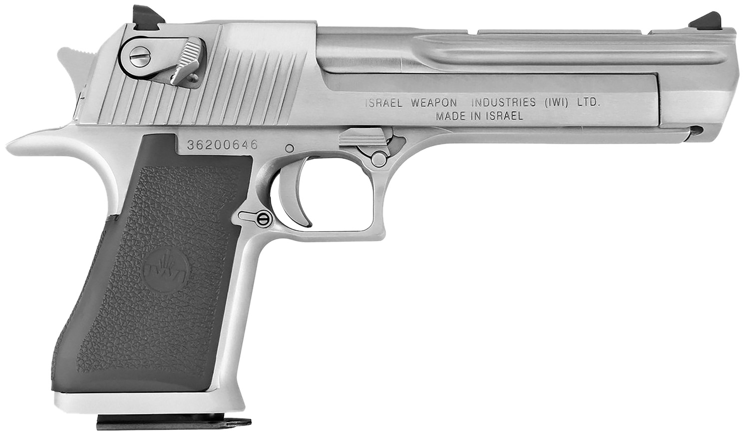 Magnum Research DE44CABC Desert Eagle Mark XIX *CA Compliant 44 Rem Mag 6" 8+1 Brushed Chrome Carbon Steel Frame & Cylinder Black Polymer Grip 3 Magnum Research DE44CABC Desert Eagle Mark XIX *CA Compliant 44 Rem Mag 6" 8+1 Brushed Chrome Carbon Steel Frame & Cylinder Black Polymer Grip