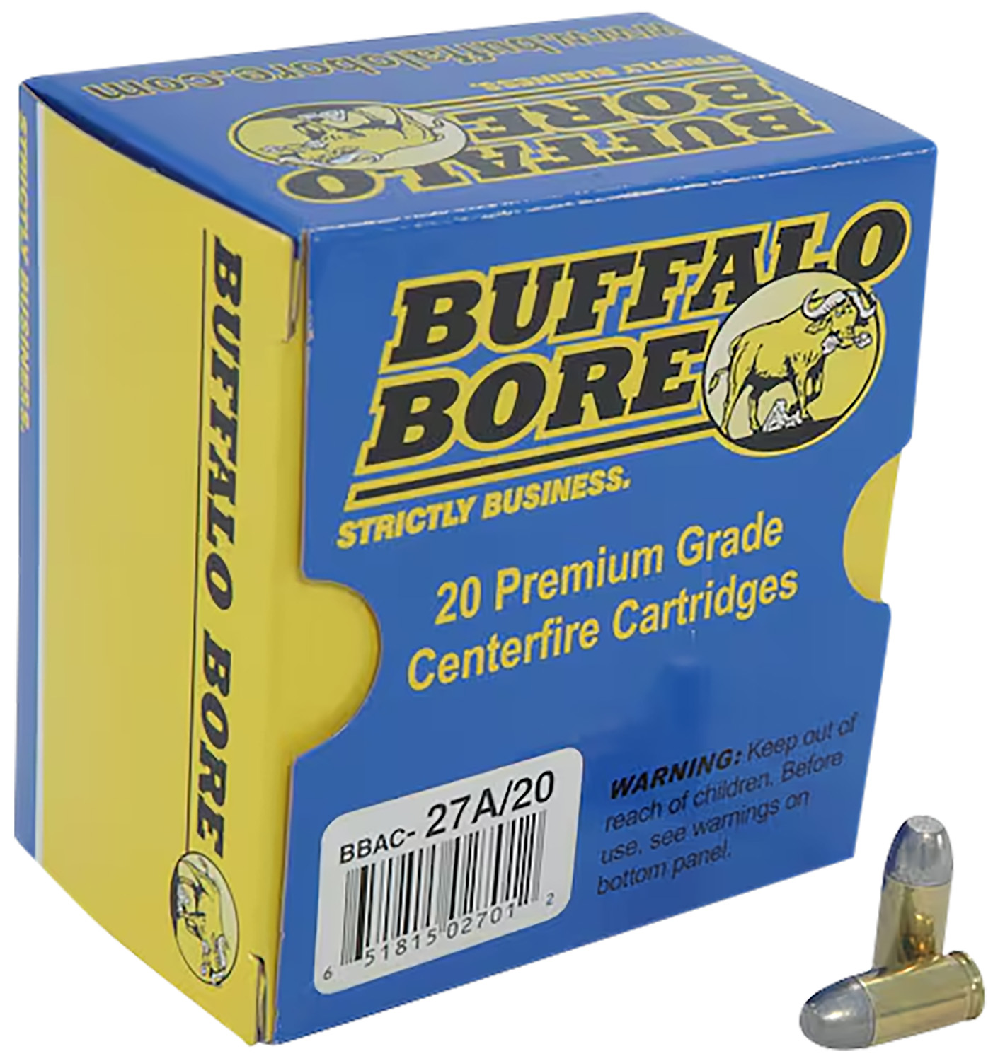 Buffalo Bore Ammunition 27A20 Personal Defense Strictly Business 380ACP +P 100gr Hard Cast Flat Nose 20 Per Box/12 Case 3 Buffalo Bore Ammunition 27A20 Personal Defense Strictly Business 380ACP +P 100gr Hard Cast Flat Nose 20 Per Box/12 Case