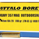 Buffalo Bore Ammunition 19A20 Outdoorsman Strictly Business 357Mag 180gr Hard Cast Flat Nose 20 Per Box/12 Case 1 80758