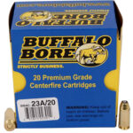 Buffalo Bore Ammunition 23A20 Heavy Strictly Business 40S&W +P 155gr Jacket Hollow Point 20 Per Box/12 Case 1 82109