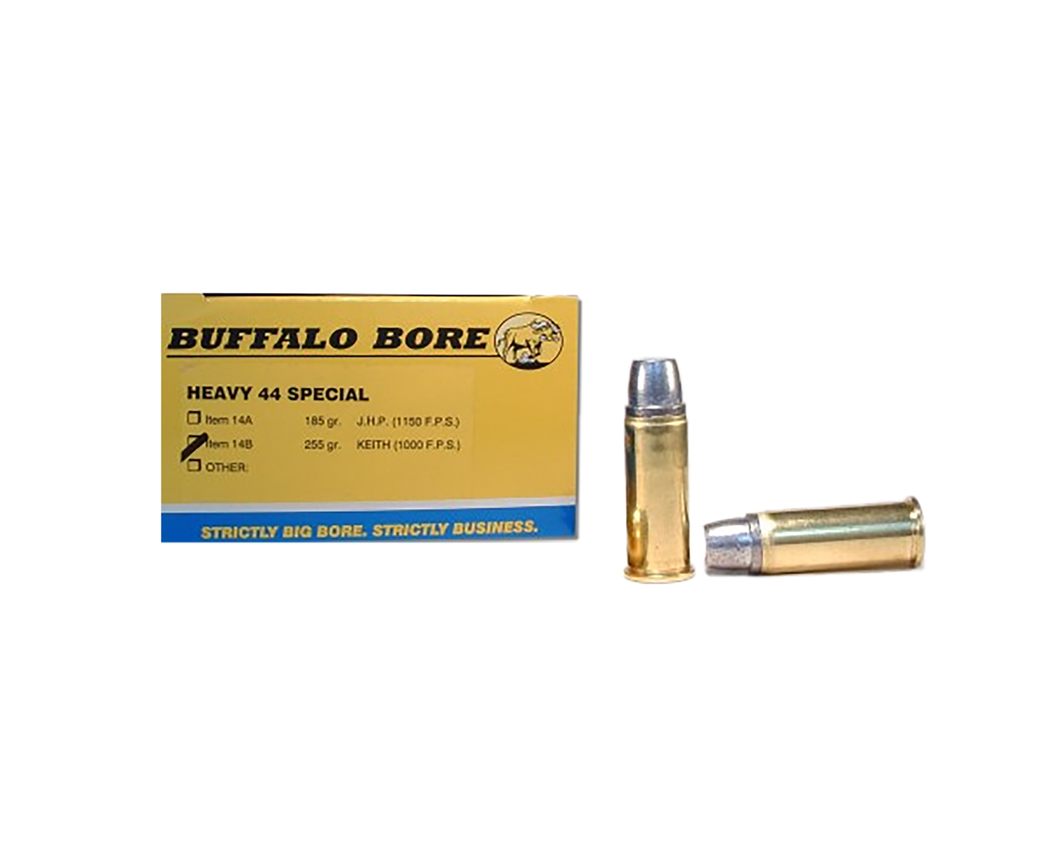 Buffalo Bore Ammunition 14B20 Heavy Strictly Business 44S&W Spl 255gr Hard Cast Semi Wadcutter 20 Per Box/12 Case 3 Buffalo Bore Ammunition 14B20 Heavy Strictly Business 44S&W Spl 255gr Hard Cast Semi Wadcutter 20 Per Box/12 Case