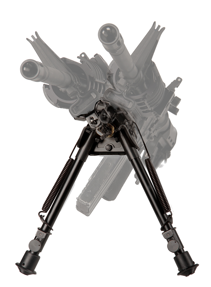 Blackhawk 71BP09BK Sportster Pivot + Traverse Bipod 6"-9"Black Anodized Metal, Sling Swivel Attached, Rubber Feet 3 Blackhawk 71BP09BK Sportster Pivot + Traverse Bipod 6"-9"Black Anodized Metal, Sling Swivel Attached, Rubber Feet