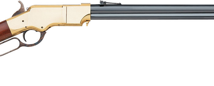 Taylors & Company 550252 1860 Uberti Full Size 44-40 Win 13+1 24.25" Blued Octagon Barrel, Brass Receiver, Walnut Fixed Stock, Right Hand