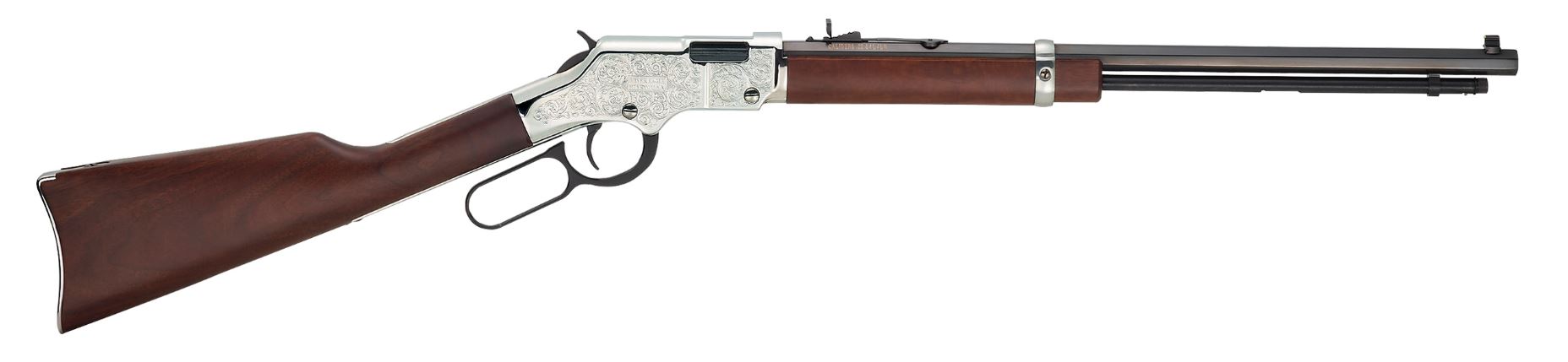 HENRY REPEATING ARMS H4 SILVER EAGLE 22MAG BL/WD 3 HENRY REPEATING ARMS H4 SILVER EAGLE 22MAG BL/WD