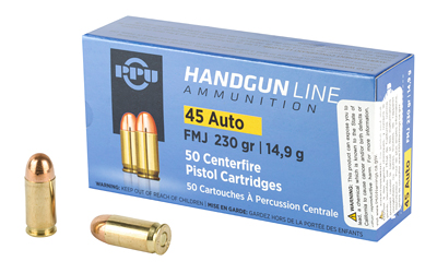 PPU 45ACP FMJ 230GR 50/500 3 PPU 45ACP FMJ 230GR 50/500