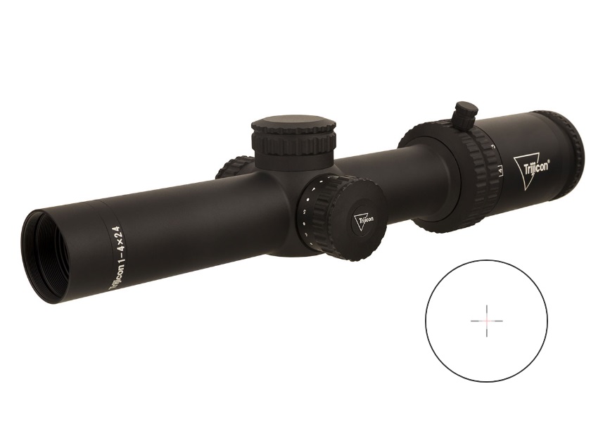 TRIJICON CREDO 1-4X24 BLK 30MM MRAD RED 3 TRIJICON CREDO 1-4X24 BLK 30MM MRAD RED