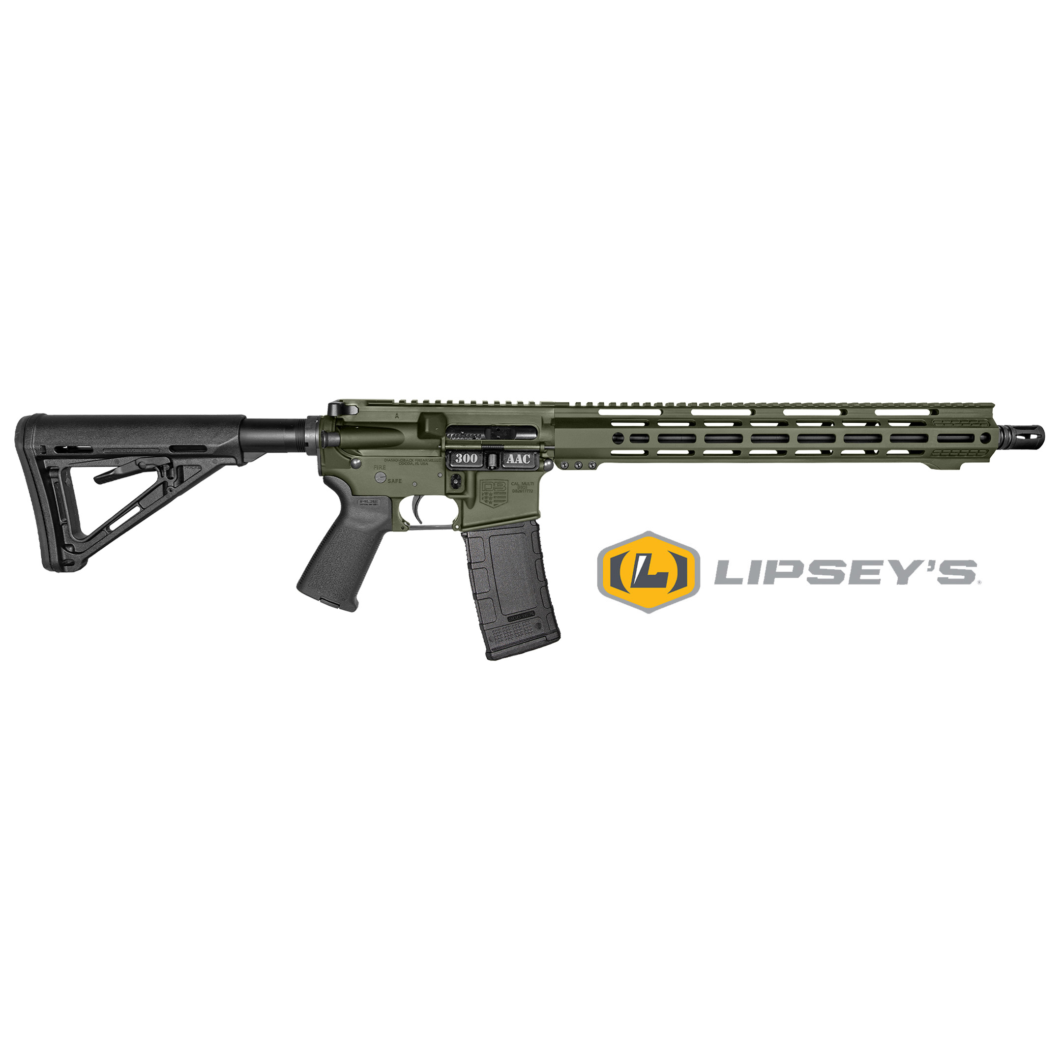 DIAMONDBACK FIREARMS DB15 300BLK 16" ODG 15" MLOK 3 DIAMONDBACK FIREARMS DB15 300BLK 16" ODG 15" MLOK