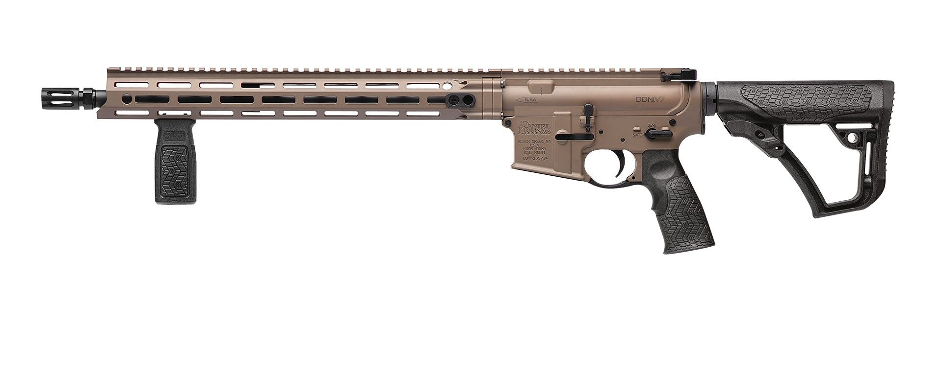DANIEL DEFENSE DDM4 V7 5.56MM FDE 16" NO MAG 3 DANIEL DEFENSE DDM4 V7 5.56MM FDE 16" NO MAG