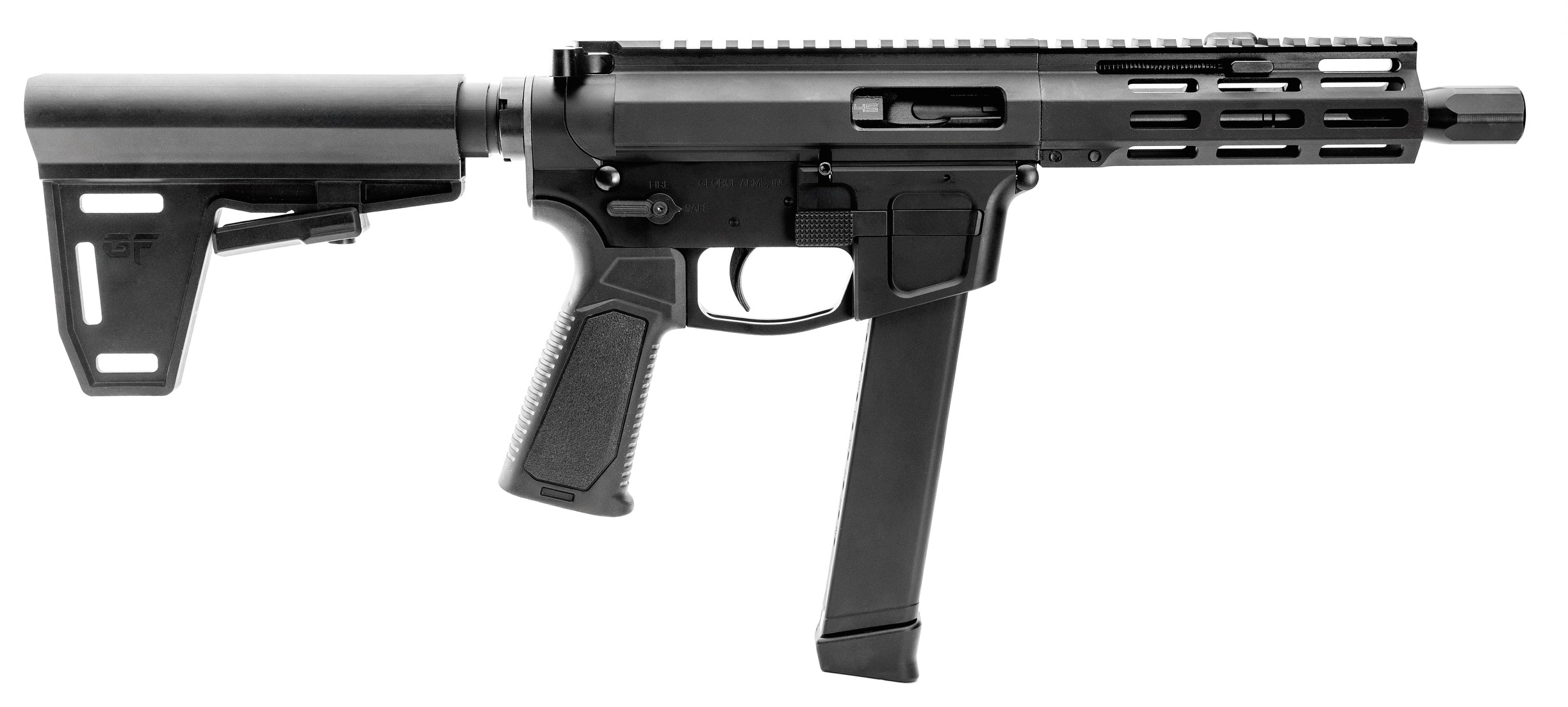 GFORCE ARMS JAWBONE HYBRID 45ACP 7" BLK 3 GFORCE ARMS JAWBONE HYBRID 45ACP 7" BLK