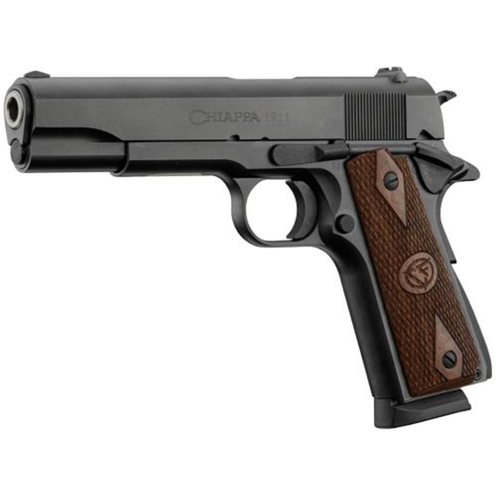 Chiappa 1911 Field Handgun .45 ACP 8rd Magazine 5" Barrel Black with Walnut Grip 3 Chiappa 1911 Field Handgun .45 ACP 8rd Magazine 5" Barrel Black with Walnut Grip