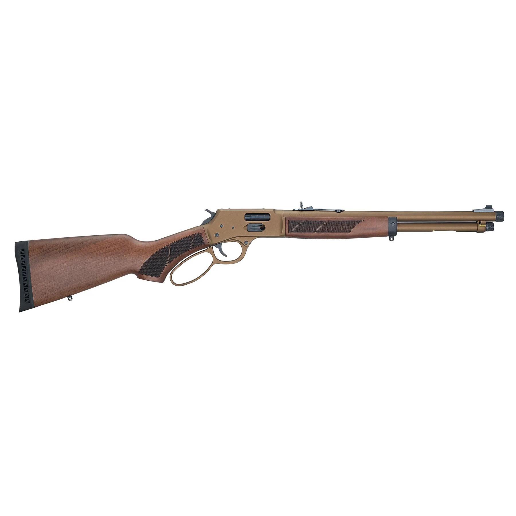Henry H12 Explorer Carbine Rifle .357 Mag/.38 Spl 7rd Capacity16.5" 5/8x24 Threaded Barrel Walnut Stock 3 Henry H12 Explorer Carbine Rifle .357 Mag/.38 Spl 7rd Capacity16.5" 5/8x24 Threaded Barrel Walnut Stock