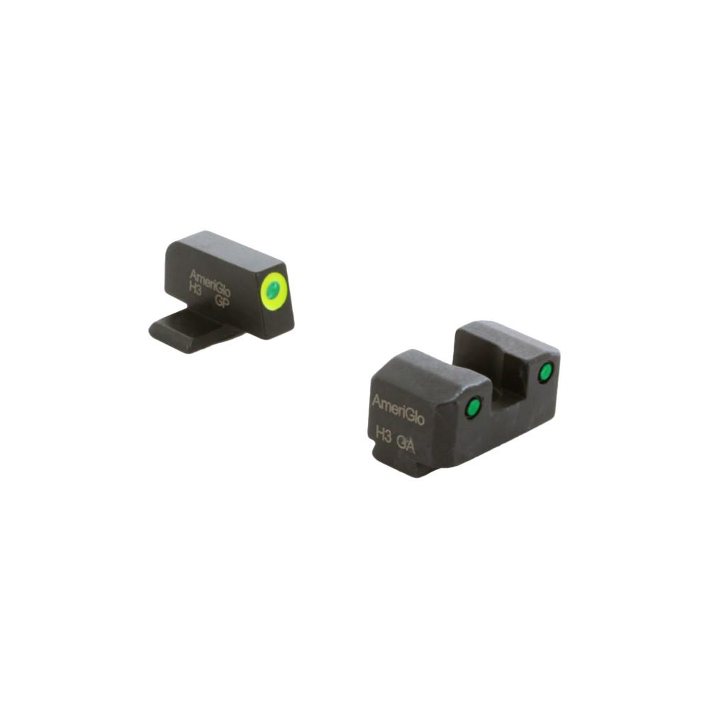 Ameriglo Trooper Tritium Handgun Sight Set for Sig with #6 Front and #8 Rear Green Rear Green with LumiGreen Front 3 Ameriglo Trooper Tritium Handgun Sight Set for Sig with #6 Front and #8 Rear Green Rear Green with LumiGreen Front