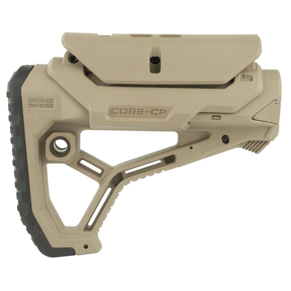Fab Defense GL-CORE CP Buttstock with Adjustable Cheek-Rest for Milspec and Commercial Tubes FDE 3 Fab Defense GL-CORE CP Buttstock with Adjustable Cheek-Rest for Milspec and Commercial Tubes FDE