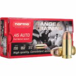 Norma Range and Training Handgun Ammunition .45 Auto 230gr FMJ 853 fps 50/ct 1 https3A2F2Fmedia.chattanoogashooting.com2Fimages2Fproduct2FNH8045042172FNH8045042171
