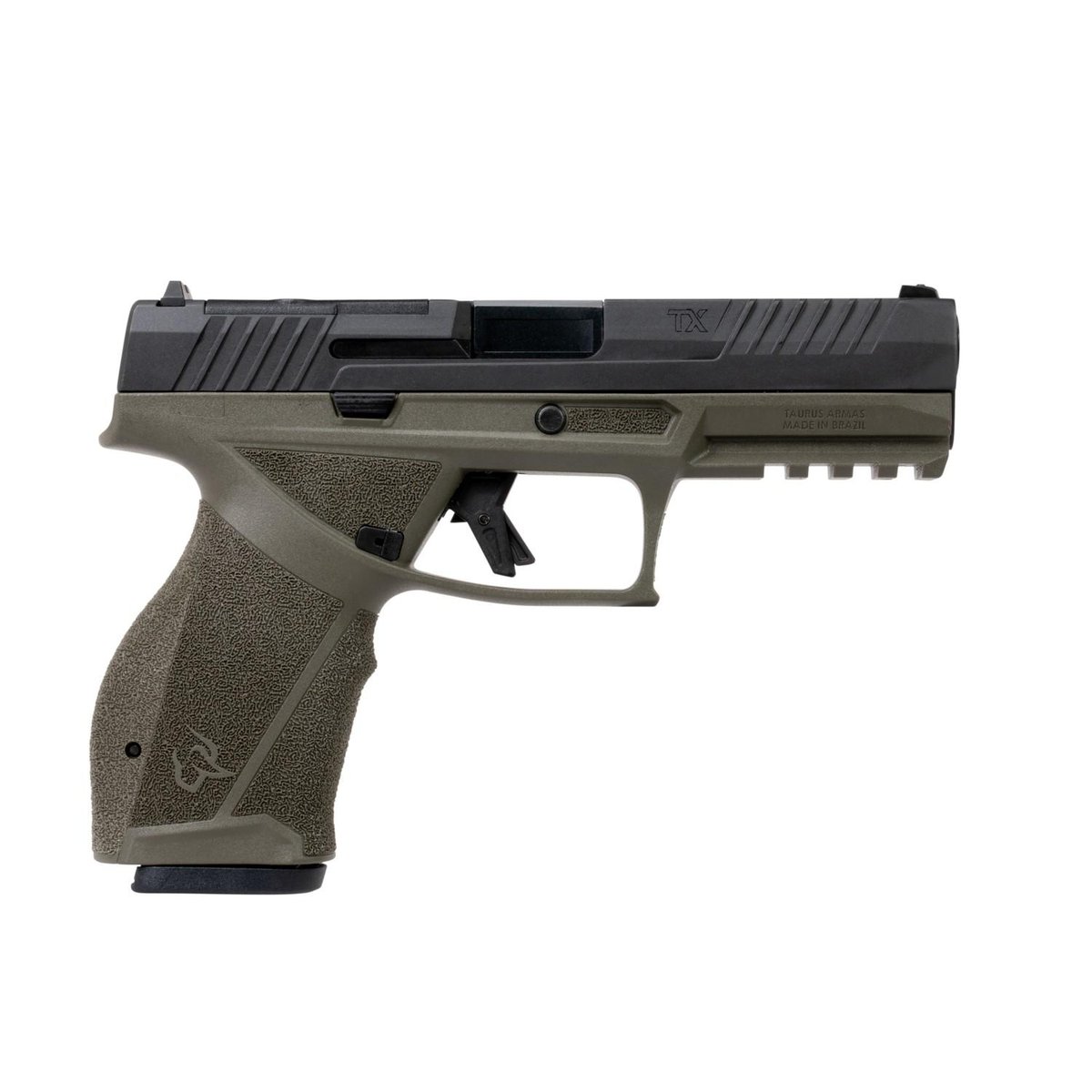 Taurus TX9 Full Size Handgun 9mm Luger 17rd Magazines(2) 4.5" Barrel Matte/Slide OD Green/Frame