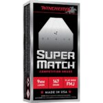 Winchester Super Match handgun Ammunition 9mm Luger 147gr FMJ 942fps 50/ct 1 https3A2F2Fmedia.chattanoogashooting.com2Fimages2Fproduct2FWNSM9FN1472FWNSM9FN1471